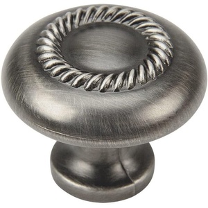 image:imageCosmas 5 Pack 228AS Antique Silver Rope Cabinet Hardware Knob  114 Inch Diameter