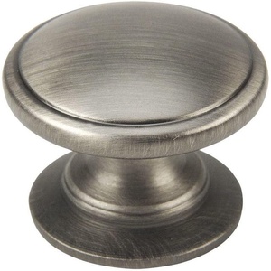 image:imageCosmas 5 Pack 4702AS Antique Silver Cabinet Hardware Round Knob  114 Diameter  Wide Base