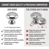 image:imageCosmas 4950CH Polished Chrome Round Mushroom Cabinet Knobs  114 Diameter Chrome Kitchen amp Bathroom Hardware Screws Included