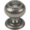 image:image10 Pack  Cosmas 4040AS Antique Silver RopeScroll Cabinet Hardware Knob with Matching Backplate  114 Inch Diameter