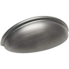 image:image25 Pack  Cosmas 783AS Antique Silver Cabinet Hardware Bin Cup Drawer Cup Pull  3 Inch 76mm Hole Centers