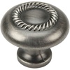 image:imageCosmas 25 Pack 228AS Antique Silver Rope Cabinet Hardware Knob  114 Inch Diameter