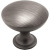 image:imageCosmas 5 Pack 5305AS Antique Silver Traditional Round Solid Cabinet Hardware Knob  114 Diameter