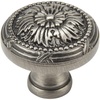 image:imageCosmas 5 Pack 9460AS Antique Silver Cabinet Hardware Round Knob  114 Diameter