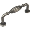 image:imageCosmas 50 Pack 7119AS Antique Silver Country Style Cabinet Hardware Ribbed Handle Pull  3 Inch 76mm Hole Centers