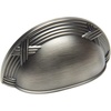 image:imageCosmas 9461AS Antique Silver Cabinet Hardware Bin Cup Drawer Handle Pull  3 Hole Centers