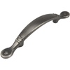 image:imageCosmas 9980AS Antique Silver Cabinet Hardware Arched Handle Pull  3 Inch 76mm Hole Centers 512 Overall Length