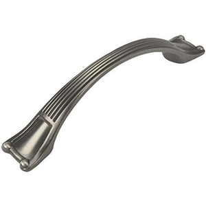image:image10 Pack  Cosmas 9566AS Antique Silver Cabinet Hardware Ribbed Arch Handle Pull  334 Inch 96mm Hole Centers