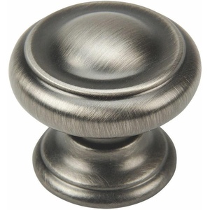 image:imageCosmas 10 Pack 3317AS Antique Silver Cabinet Hardware Round Knob  1316 Diameter