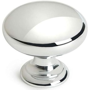 image:imageCosmas 25 Pack 4950CH Polished Chrome Round Mushroom Cabinet Knobs  114 Diameter Chrome Kitchen amp Bathroom Hardware Screws Included