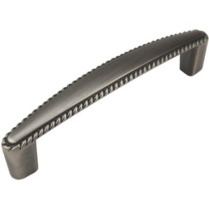 image:imageCosmas 4111AS Antique Silver RopeScroll Cabinet Hardware Handle Pull  334 Inch 96mm Hole Centers