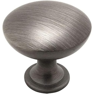 image:imageCosmas 5305AS Antique Silver Traditional Round Solid Cabinet Hardware Knob  114 Diameter  50 Pack