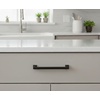 image:imageCosmas 10 Pack 1481128FB Flat Black Contemporary Cabinet Hardware Handle Pull  5 Inch 128mm Hole Centers