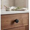image:imageCosmas 25 Pack 5234FB Flat Black Cabinet Knobs  Matte Black Round Cabinet Knob 114 Inch Solid Zinc Metal Kitchen Drawer Dresser Knob Contemporary Hardware Screws Included25