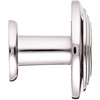 image:imageCosmas 4122CH Polished Chrome 3 Ring Cabinet Hardware Round Knob  114 Diameter