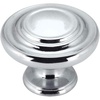 image:image25 Pack  Cosmas 9971CH Polished Chrome Cabinet Hardware 3Ring Round Knob  114 Inch Diameter