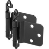 image:image25 Pair Pack  Cosmas 16890FB Flat Black Cabinet Hinge Variable Overlay with 30 Degree Reverse Bevel Pair 16890FB25