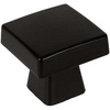 image:imageCosmas 10 Pack 5233FB Flat Black Contemporary Square Cabinet Knob  118 Square