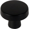 image:imageCosmas 25 Pack 5234FB Flat Black Cabinet Knobs  Matte Black Round Cabinet Knob 114 Inch Solid Zinc Metal Kitchen Drawer Dresser Knob Contemporary Hardware Screws Included25