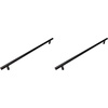 image:imageCosmas 305320FB Flat Black Cabinet Hardware Euro Style Bar Handle Pull  1258 Inch 320mm Hole Centers 15 Overall Length1258 320mm CC Pull Pack of 2