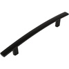 image:imageCosmas 5 Pack 2363128FB Flat Black Subtle Arch Cabinet Hardware Handle Pull  5 Inch 128mm Hole Centers