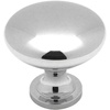 image:imageCosmas 5 Pack 5305CH Polished Chrome Traditional Round Solid Cabinet Hardware Knob  114 Diameter