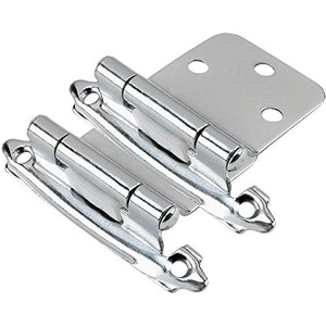 image:image10 Pair Pack  Cosmas 17990CH Polished Chrome Cabinet Hardware Hinges Variable Overlay with 30 Degree Reverse Bevel