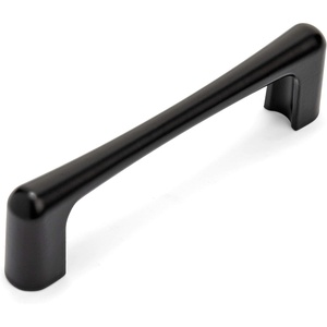 image:image5 Pack  Cosmas 330496FB Flat Black Contemporary Cabinet Hardware Handle Pull  334 Inch 96mm Hole Centers