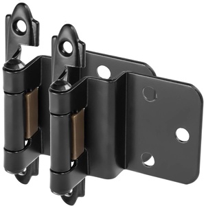 image:image5 Pair Pack  Cosmas 15628FB Flat Black Cabinet Hinge 38 Inset Pair 15628FB