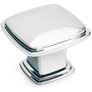 image:imageCosmas 10 Pack 4391CH Polished Chrome Modern Cabinet Hardware Knob  114 Inch Square
