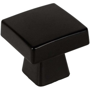 image:imageCosmas 25 Pack 5233FB Flat Black Contemporary Square Cabinet Knob  118 Square