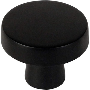 image:imageCosmas 25 Pack 5234FB Flat Black Cabinet Knobs  Matte Black Round Cabinet Knob 114 Inch Solid Zinc Metal Kitchen Drawer Dresser Knob Contemporary Hardware Screws Included10
