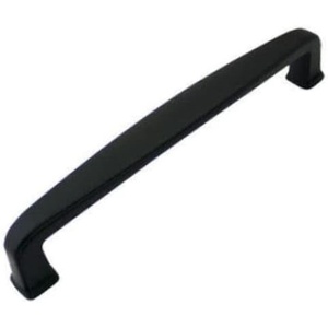 image:imageCosmas 4392128FB Flat Black Modern Cabinet Hardware Handle Pull  5 Inch 128mm Hole Centers