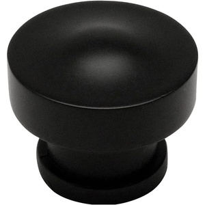 image:imageCosmas 704FB Flat Black Round Contemporary Cabinet Hardware Knob  114 Diameter