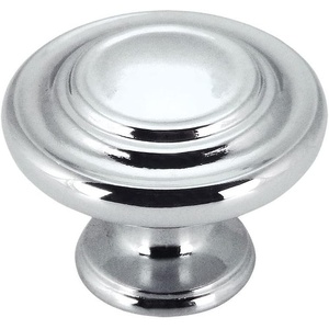 image:imageCosmas 9971CH Polished Chrome Cabinet Hardware 3Ring Round Knob  114 Inch Diameter