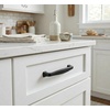 image:imageCosmas 25 Pack 4390FB Flat Black Cabinet Pulls  312 89mm Hole Centers Modern Hardware Handles for Kitchen Drawer Bathroom Easy Install Screws Included25