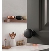 image:imageCosmas 25 Pack 4950FB Flat Black Mushroom Cabinet Knob  114 32mm Matte Black Round Kitchen Drawer Knobs