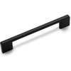 image:imageCosmas 11244128FB Flat Black Modern Cabinet Hardware Handle Pull  5 Inch 128mm Hole Centers