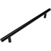 image:imageCosmas 305192FB Flat Black Cabinet Hardware Euro Style Bar Handle Pull  712 Inch 192mm Hole Centers 10 Overall Length