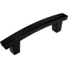 image:imageCosmas 5235FB Flat Black Contemporary Cabinet Hardware Handle Pull  3 Inch 76mm Hole Centers
