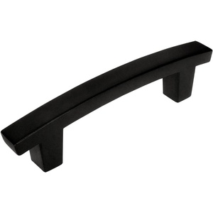 image:imageCosmas 5235FB Flat Black Contemporary Cabinet Hardware Handle Pull  3 Inch 76mm Hole Centers