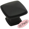 image:imageCosmas 10 Pack 4391FB Flat Black Modern Cabinet Hardware Knob  114 Inch Square10