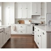 image:imageCosmas 6381FBC Flat Black with Clear Glass Cabinet Cup Pull  3 Inch 76mm Hole Centers5