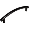 image:image25 Pack  Cosmas 299296FB Contemporary Arch Flat Black Bar Cabinet Hardware Handle Pull  334 Inch 96mm Hole Centers