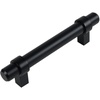 image:imageCosmas 1613FB Flat Black Euro Style Cabinet Bar Handle Pull  3 Inch 76mm Hole Centers