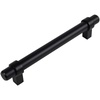 image:imageCosmas 5 Pack 161160FB Flat Black Contemporary Bar Cabinet Handle Pull  6516 Inch 160mm Hole Centers