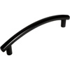 image:imageCosmas 5 Pack 299296FB Contemporary Arch Flat Black Bar Cabinet Hardware Handle Pull  334 Inch 96mm Hole Centers