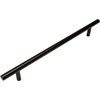 image:imageCosmas 5 Pack 404224FB Flat Black Solid Steel Construction 38 Inch Slim Line Euro Style Cabinet Hardware Bar Pull  878 Inch 224mm Hole Centers