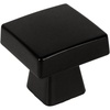 image:imageCosmas 5 Pack 5233FB Flat Black Contemporary Square Cabinet Knob  118 Square