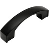 image:imageCosmas 616030FB Flat Black Modern Cabinet Hardware Arch Handle Pull  3 Inch 76mm Hole Centers